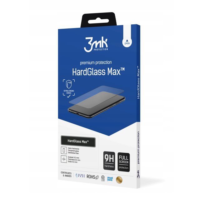 Ochranné sklo 3mk HardGlass Max Lite pro Xiaomi Redmi Note 11 Pro 5G/Pro+ 5G, černé