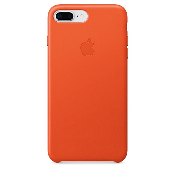 
Apple iPhone 8 Plus/7 Plus Leather Case-Bright Orange
