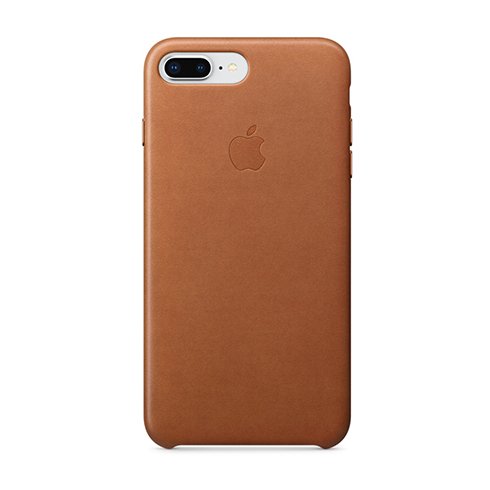 
Apple iPhone 8 Plus/7 Plus Leather Case-Saddle Brown