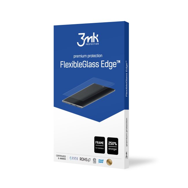 Ochranné hybridní sklo 3mk FlexibleGlass Edge pro Samsung Galaxy Note 10, černé