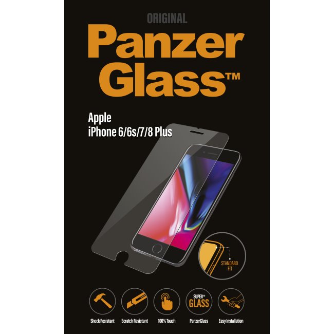 Ochranné temperované sklo PanzerGlass Standard Fit pro Apple iPhone 6/6S/7/8 Plus