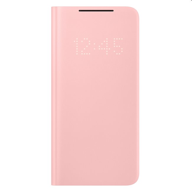 Pouzdro LED View Cover pro Samsung Galaxy S21 - G991B, pink (EF-NG991P)
