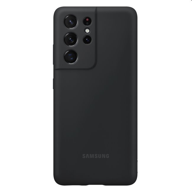 Pouzdro Silicone Cover pro Samsung Galaxy S21 Ultra - G998B, black (EF-PG998T)
