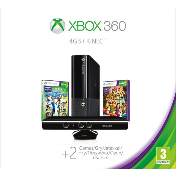 Xbox 360 Premium E Kinect Special Edition 4GB (Holiday Value Bundle)