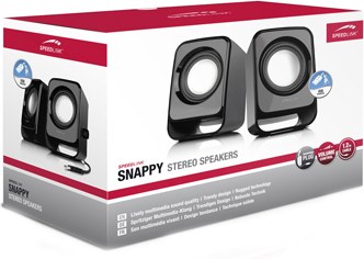 Speed Link Snappy Stereo Speakers, black
