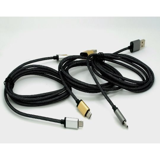 Datový a nabíjecí kabel s Micro USB konektorem, délka 1 metr, Silver