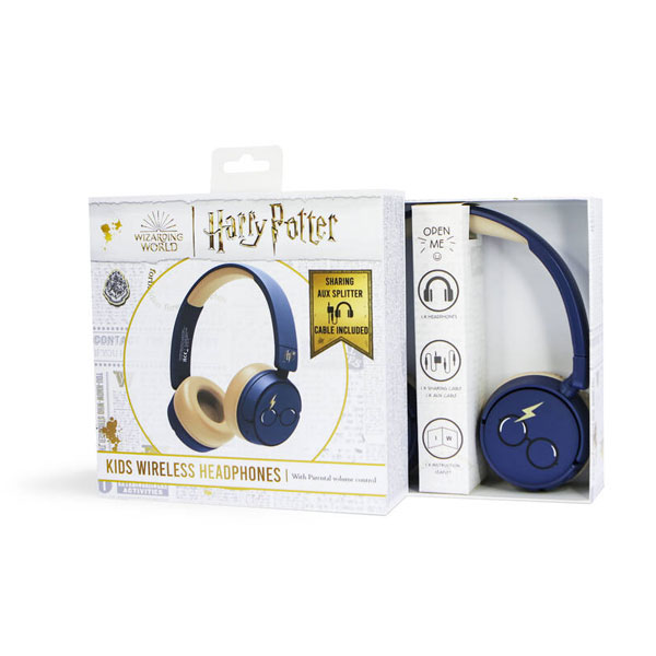 Dětské bezdrátové sluchátka OTL Technologies Harry Potter, modré