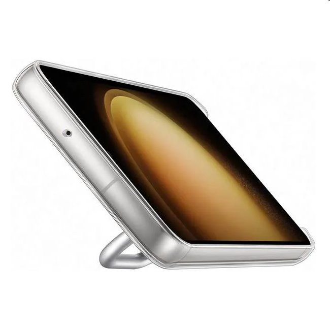 Pouzdro Clear Gadget pro Samsung Galaxy S23, transparent (s odnímatelným úchytem)