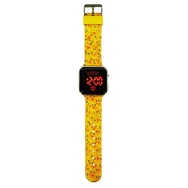 Dětské LED hodinky Pokémon Pikachu, žluté