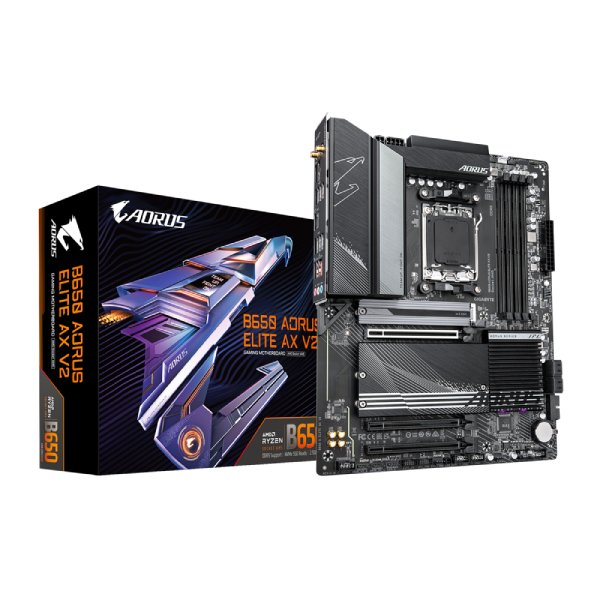 Gigabyte AORUS B650 ELITE AX V2 základní deska, AMD B650, AM5, 4xDDR5, ATX