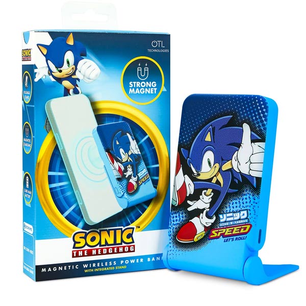 Magnetická powerbanka OTL Technologies SEGA Sonic the Hedgehog s USB-C