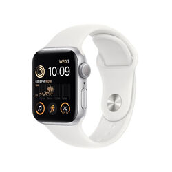 Apple Watch SE 2 GPS 44mm Silver Aluminium Case, Třída A - použité, záruka 12 měsíců