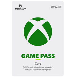 Xbox Game Pass Core 6 měsíční předplatné CD-Key