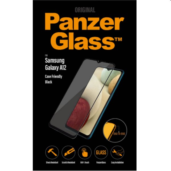 Ochranné temperované sklo PanzerGlass Case Friendly pro Samsung Galaxy A12 - A125F, černé