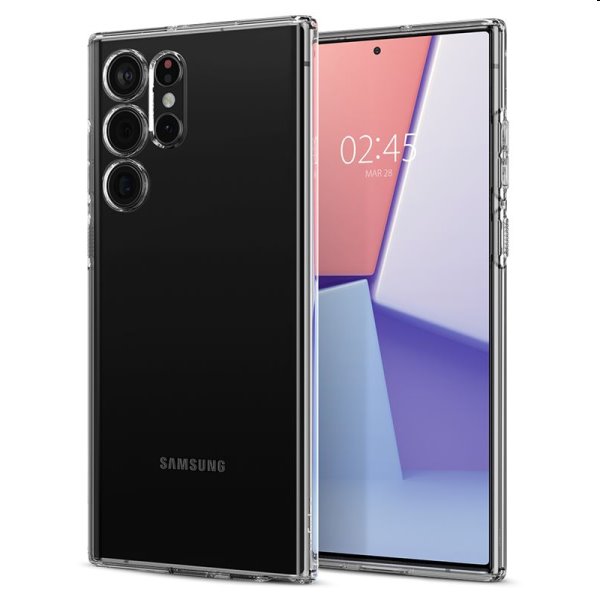 Pouzdro Spigen Liquid Crystal pro Samsung Galaxy S22 Ultra, transparentní