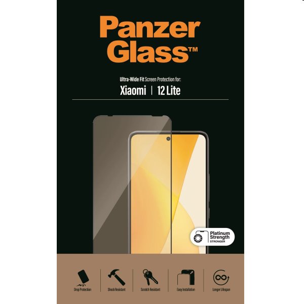Ochranné sklo PanzerGlass UWF AB pro Xiaomi 12 Lite, černé