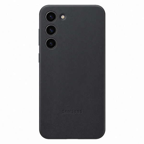 Pouzdro Leather Cover pro Samsung S23 Plus, black