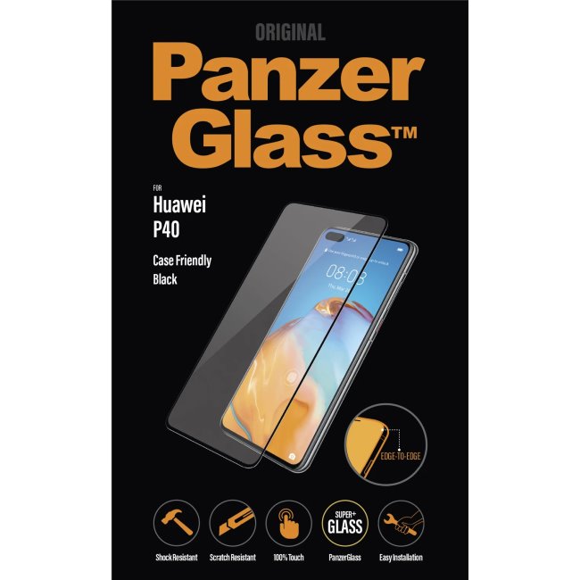 
Ochranné temperované sklo PanzerGlass Case Friendly pro Huawei P40, černé