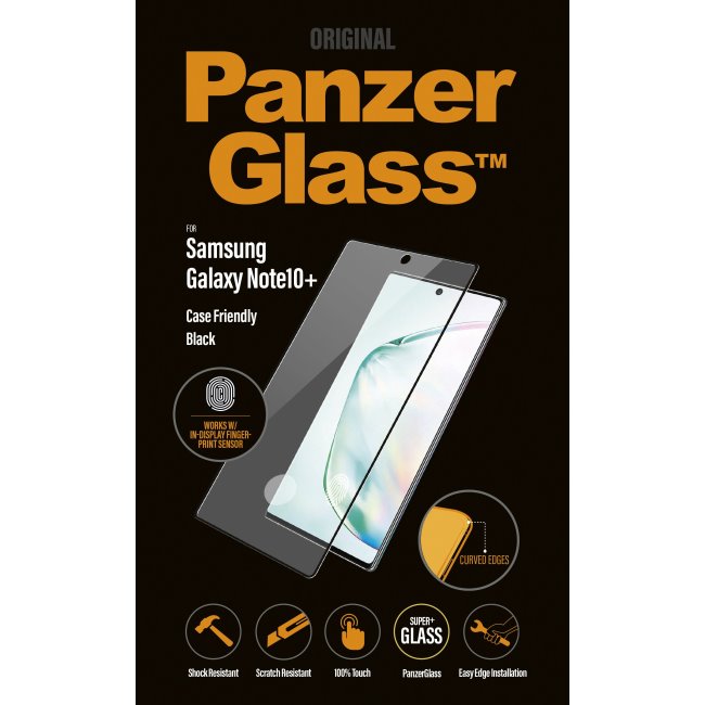 Ochranné temperované sklo PanzerGlass Case Friendly pro Samsung Galaxy Note 10 Plus-N975F, černé