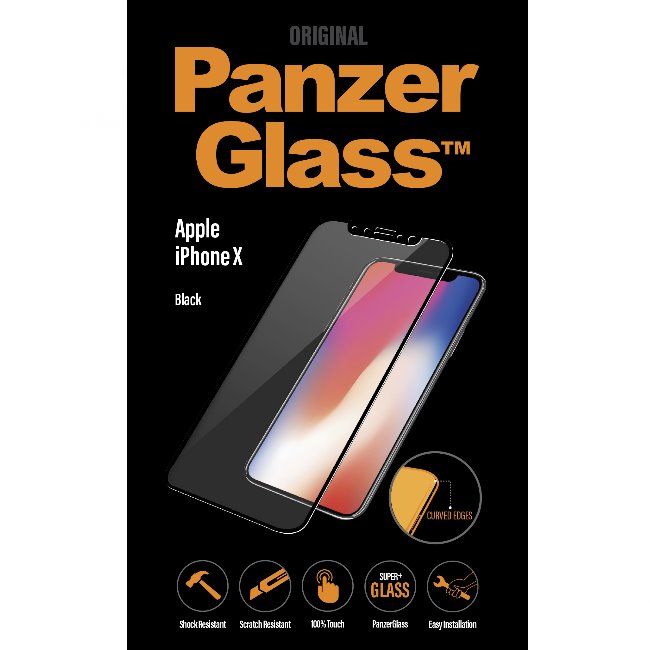 
Ochranné temperované sklo PanzerGlass PREMIUM pro Apple iPhone X/Xs, černé