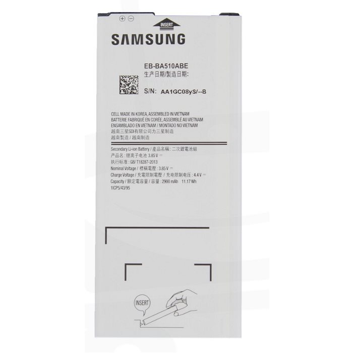 Originální baterie pro Samsung Galaxy A5 2016-A510F, 2900 mAh