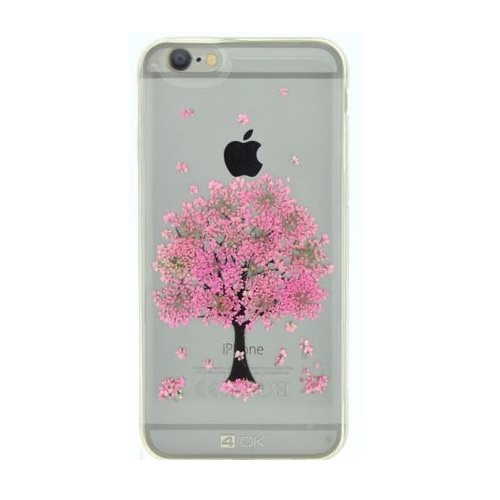 Pouzdro 4-OK květinové pro Apple Iphone 7, Motiv-Pink Tree