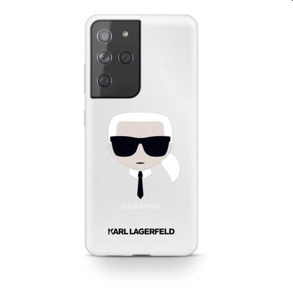Puzdro Karl Lagerfeld PC/TPU Head pre Samsung Galaxy S21 Ultra - G998B, transparentné