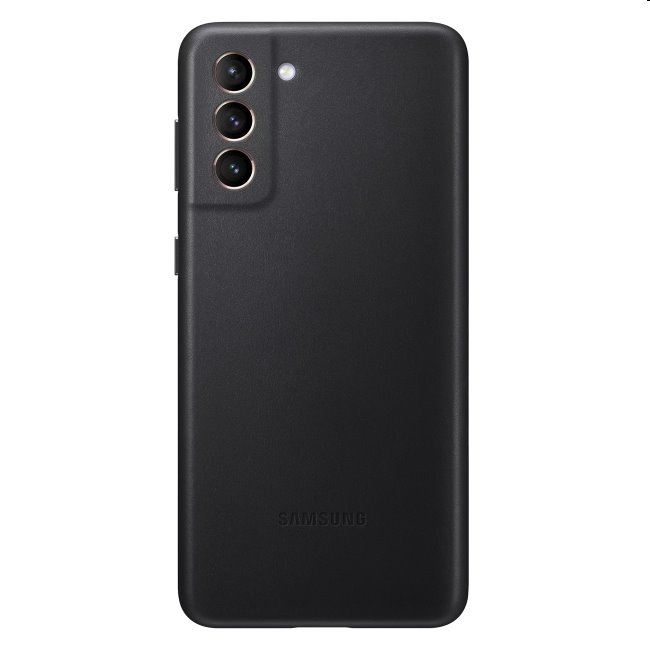 Pouzdro Leather Cover pro Samsung Galaxy S21 - G991B, black (EF-VG991L)