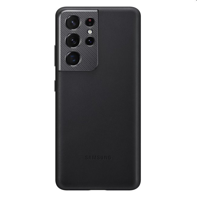 Pouzdro Leather Cover pro Samsung Galaxy S21 Ultra - G998B, black (EF-VG998L)