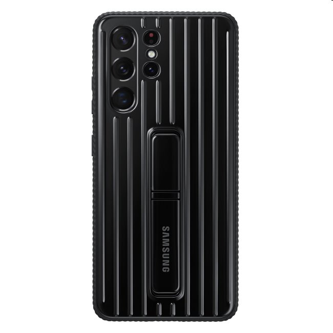 Pouzdro Protective Standing Cover pro Samsung Galaxy S21 Ultra - G998B, black (EF-RG998C)