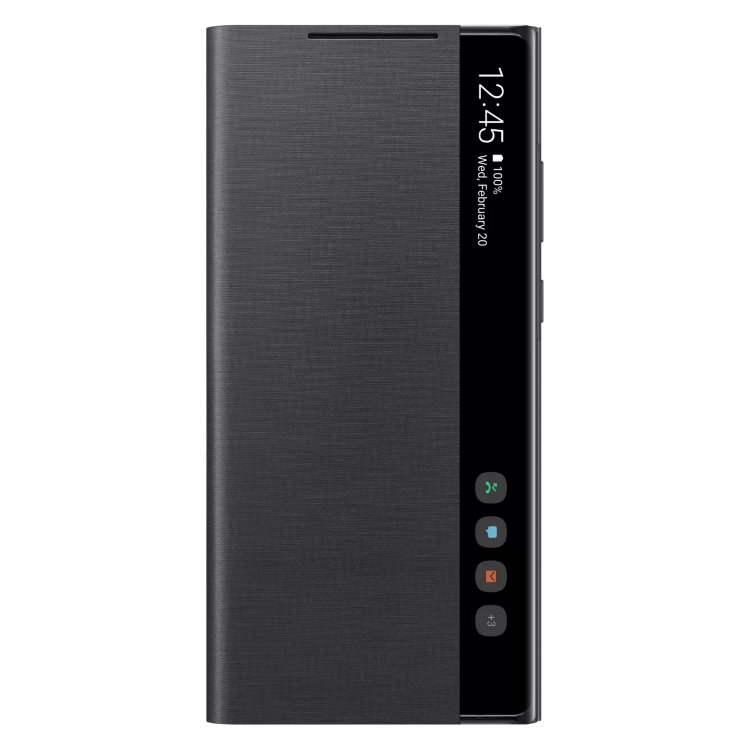 Pouzdro Samsung Clear View Cover pro Galaxy Note 20-N980F, black (EF-ZN980CBE)