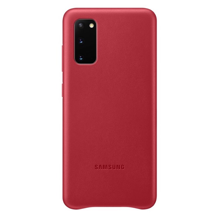 Pouzdro Samsung Leather Cover EF-VG980LRE pro Samsung Galaxy S20-G980F, Red