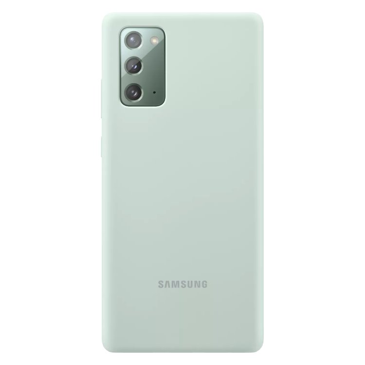 Pouzdro Samsung Silicone Cover pro Galaxy Note 20-N980F, mint (EF-PN980TME)