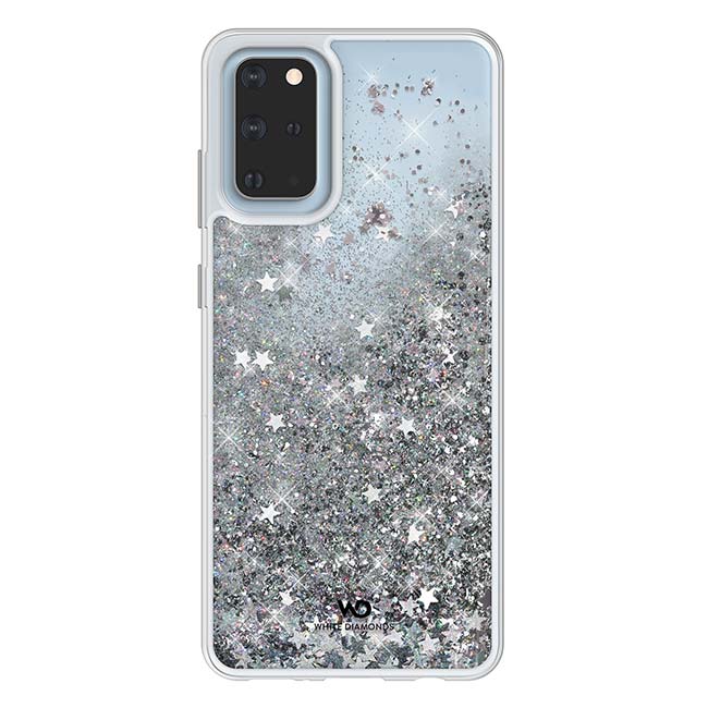 Pouzdro White Diamonds Sparkle pro Samsung Galaxy S20 +, Silver Stars