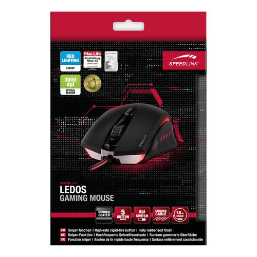 Herní myš Speedlink Ledos Gaming Mouse, černá
