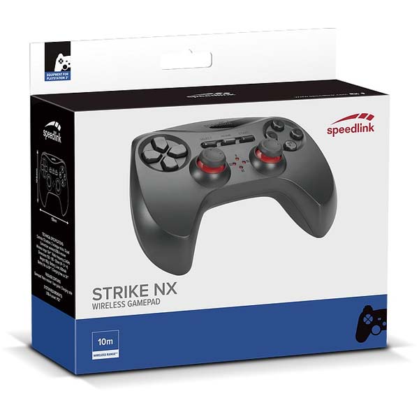 Herní ovladač Speedlink Strike NX Gamepad Wireless pro PS3, černý