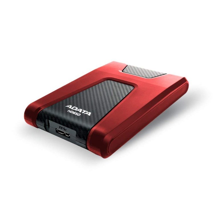 A-Data HDD HD650, 2TB, USB 3.2 (AHD650-2TU31-CRD), Red