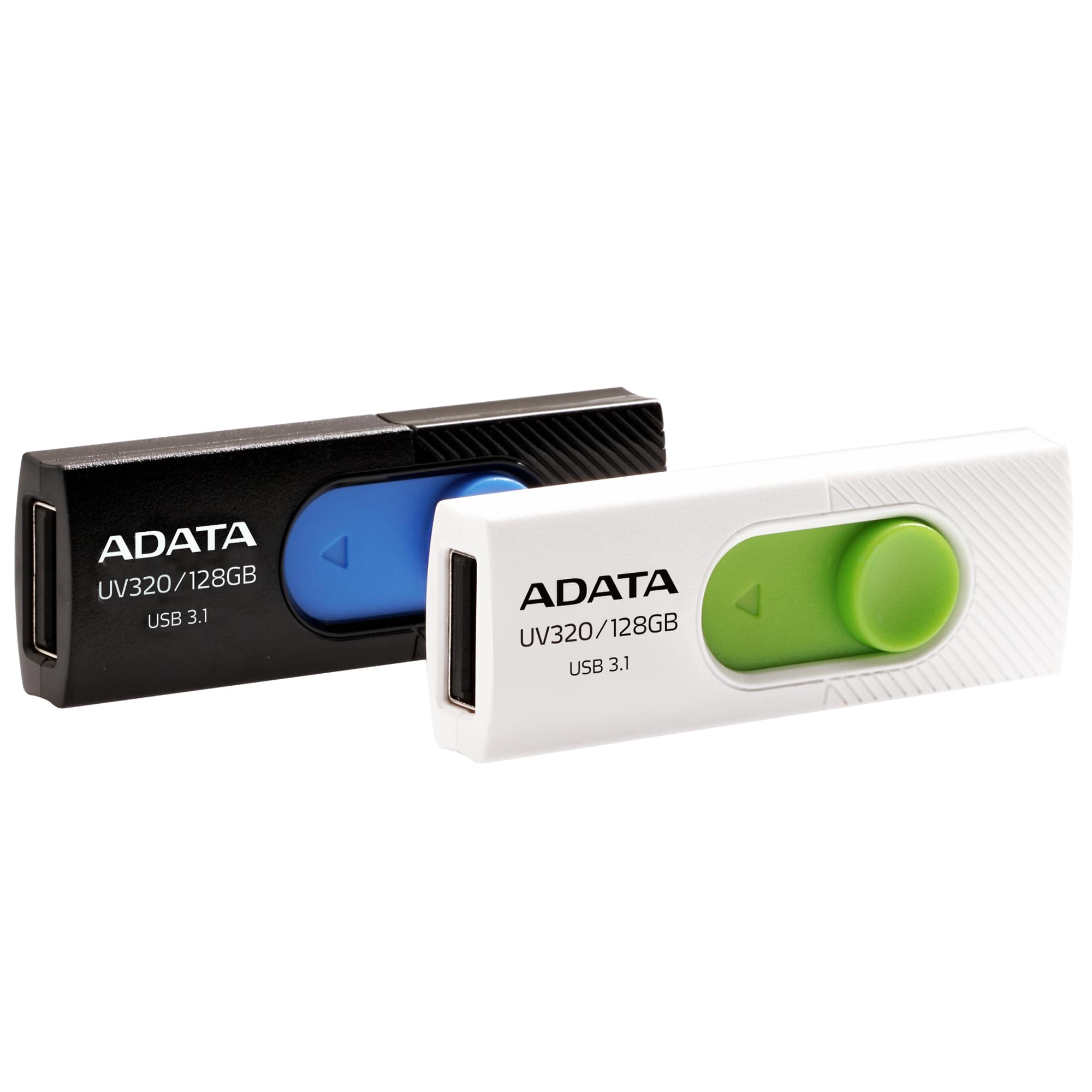 USB klíč A-DATA UV320, 128GB, USB 3.1-rychlost 80 MB/s, Black (AUV320-128G-RBKBL)