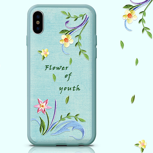 Devia kryt Flower Embroidery Case pro iPhone X/XS
