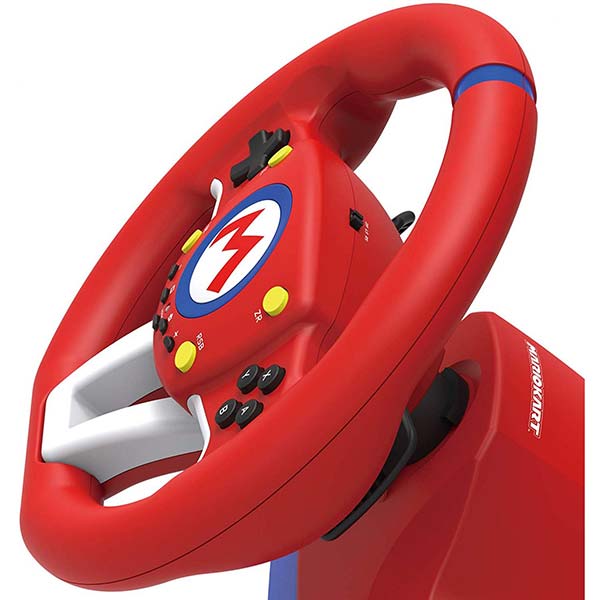 HORI závodnický volant Mario Kart Pro MINI pro konzole Nintendo Switch, červený