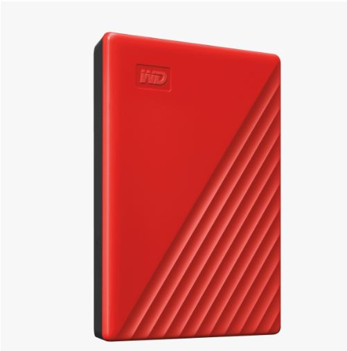 WD HDD My Passport, 2TB, USB 3.0, Red