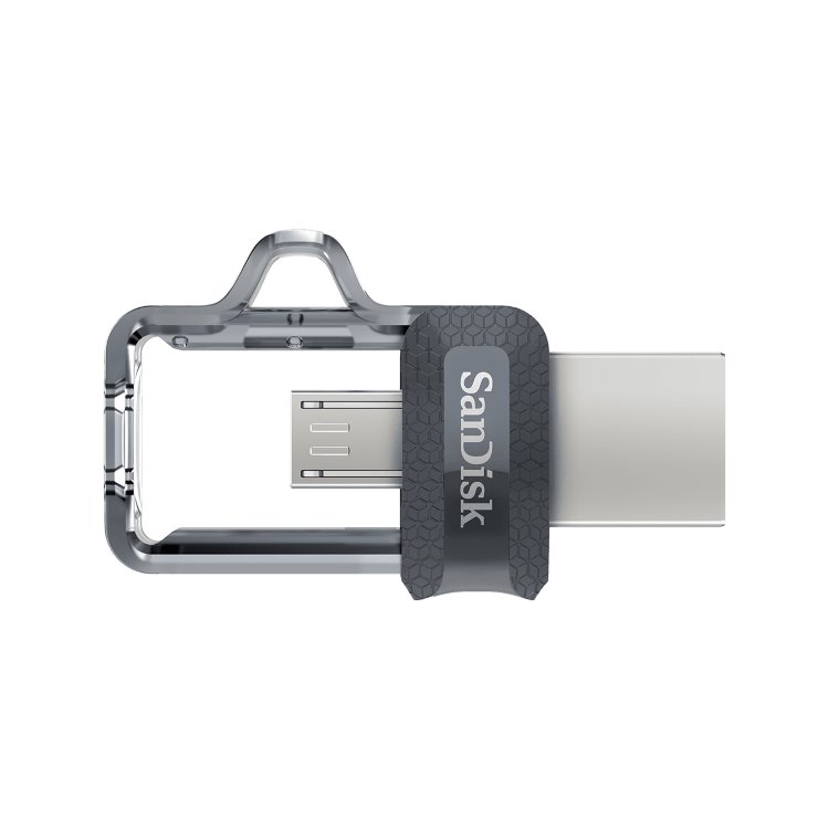 USB klíč SanDisk Ultra Dual Drive m3.0, 128GB, USB 3.0-rychlost 150MB/s (SDDD3-128G-G46)