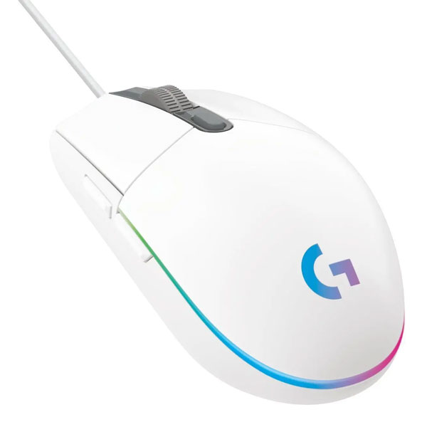 Herní myš Logitech G203 Lightsync Gaming Mouse, bílá