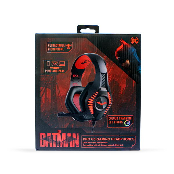 Dětská herní sluchátka OTL Technologies PRO G5 Batman Gaming Headphones