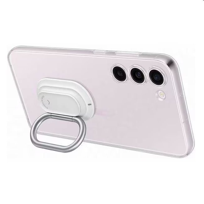Pouzdro Clear Gadget pro Samsung Galaxy S23 Plus, transparent (s odnímatelným úchytem)