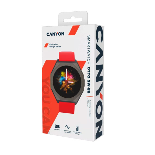 Canyon SW-86, Otto, smart hodinky, červené