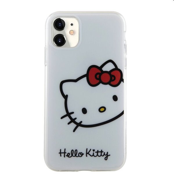 Zadní kryt Hello Kitty IML Head Logo pro Apple iPhone 11, bílé