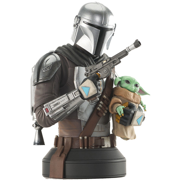 Gentle Giant - Star Wars The Mandalorian With Grogu 1/6 Scale Px Bust