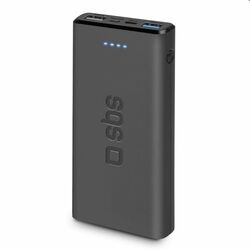 SBS Powerbank 10000 mAh, 2x USB, 2,1 A, černá (TTBB10000FASTK)