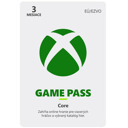 Xbox Game Pass Core 3 měsíční předplatné CD-Key